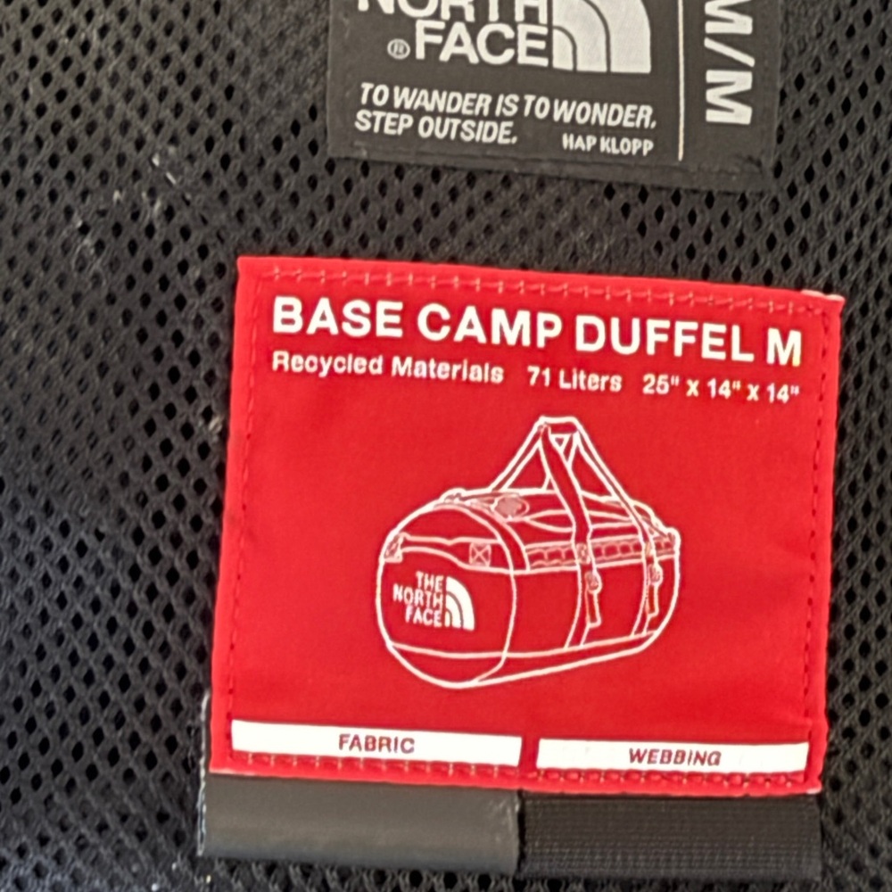 New the North Face Base Camp Duffel M Black - Picture 6 of 6